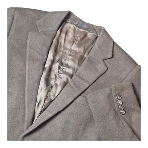 Ralph Lauren Black Label Men's 42R Wool Cashmere Blazer Brown Made in Italy